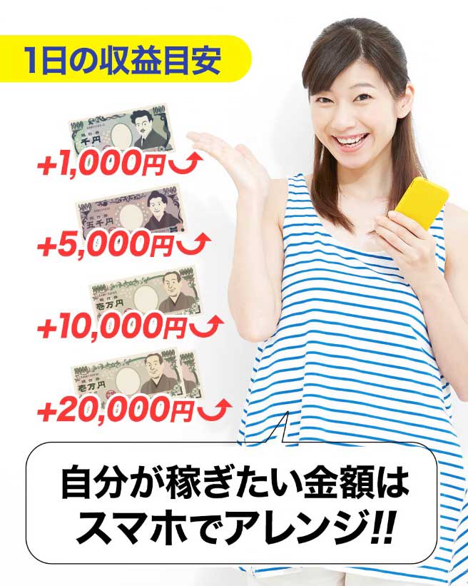 スマホでできるもん収益例